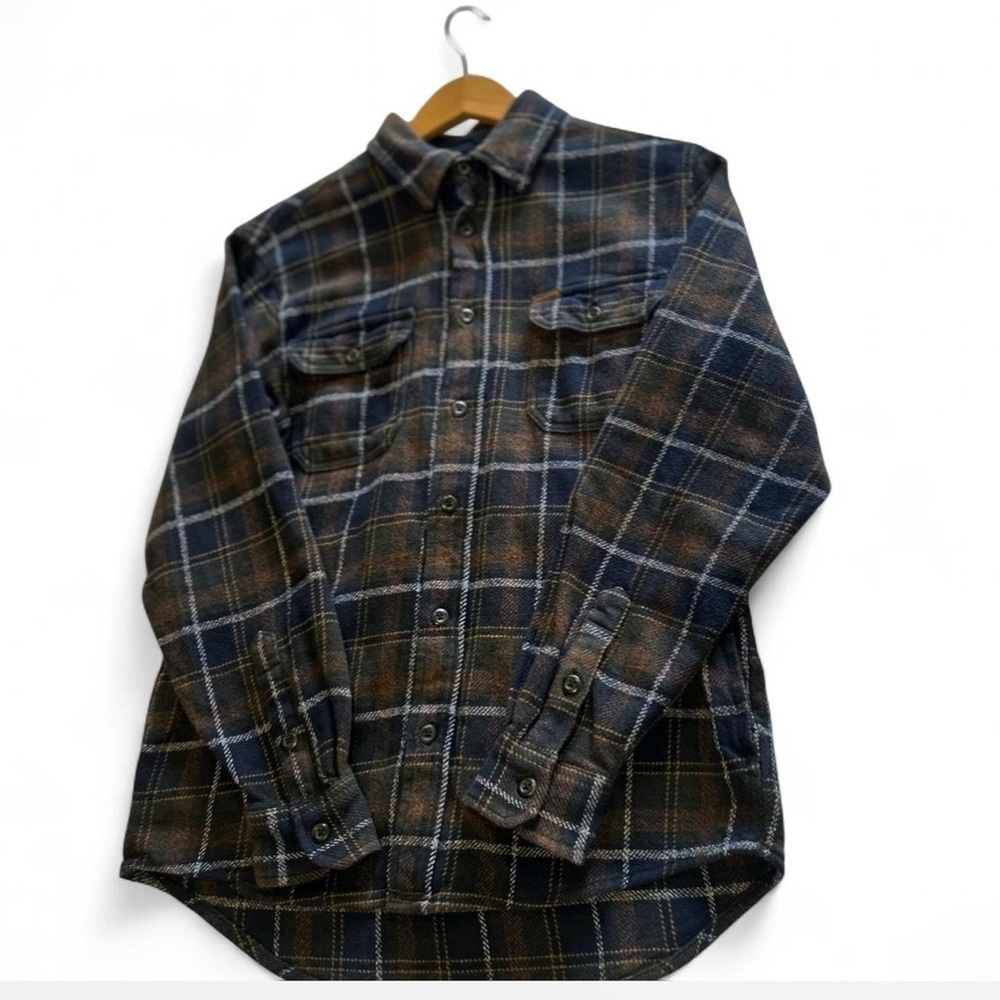 Orvis Men's Long Sleeve Plaid Flannel Button Down Size Small Fall Transition